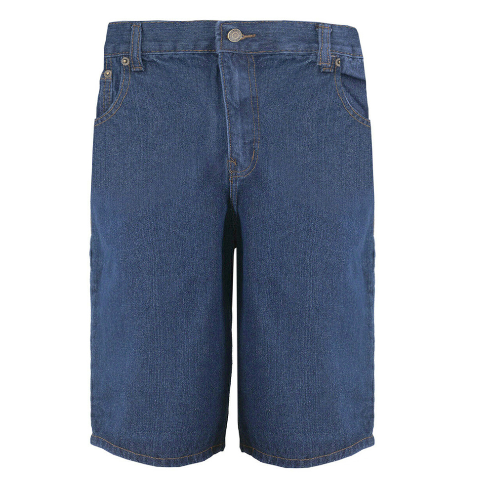 Oscar Jeans Men's Jean Shorts Regular Zip Fly Fit Flat Front Basic Denim Shorts